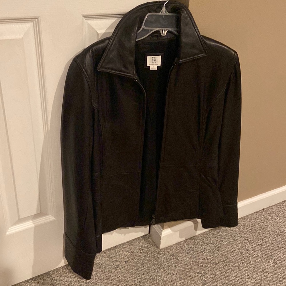 Apt. 9 lamb skin leather jacket size M
